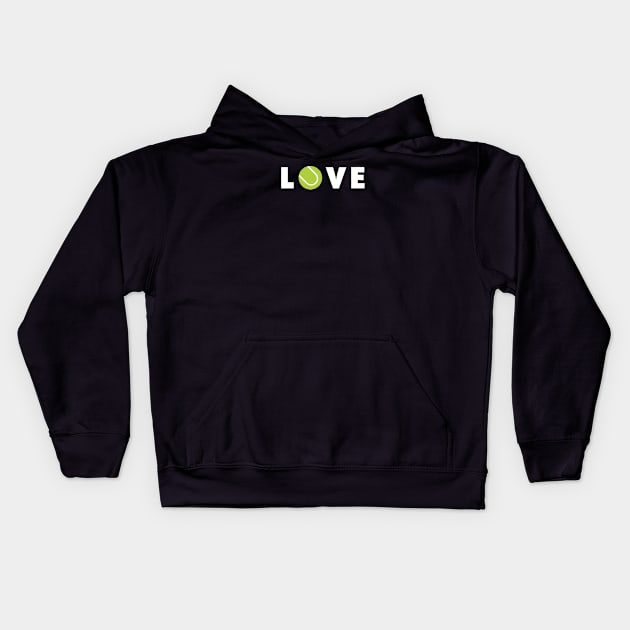 LOVE (TENNIS) Kids Hoodie by encip